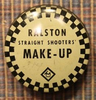 Ralston Straight Shooters Tom Mix Make Up Tin. Very Collectible
