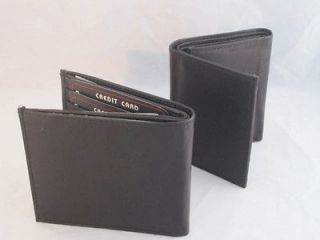 Mens leather wallet trifold bifold zipper excellent quality comes in a 