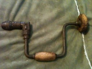 Vintage Hand Drill Handle Tool Crank Woodworking Carpentry Carpenters 