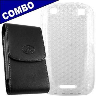 Combo For Blackberry Curve Touch 9380 Clear Gel cell case + Oversized 