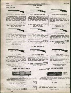 1925 AD Daisy Pop Cork Air Rifles BB Gun Big Little Pump Repeater