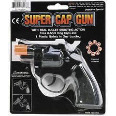 SUPER CAP GUN .38 DETECTIVE SPECIAL + FIRES 8 SHOT CAP RINGS