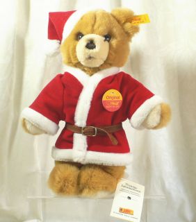 Steiff Plush Teddy Santa Claus Woven Fur Christmas Edition For 1997 