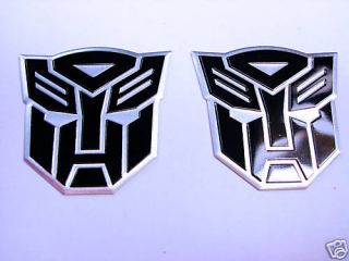 transformers autobot aluminum badge emblems black time left $