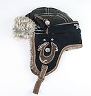 True Religion Jeans Hat cap CANVAS Helmet trapper Black or GREY TR1448
