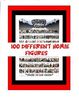   100 different Homie figures great for 132 scale slot car dioramas