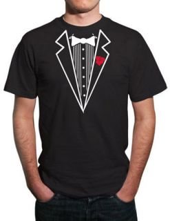 tuxedo wedding stag do fancy dress t shirt all sizes