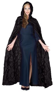 black taffeta pin tuck hooded cape gothic costume ur29404 time