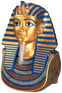 Egyptian Pharaoh King Tut Decorative Golden Mask Sculpture Tutankhamen 