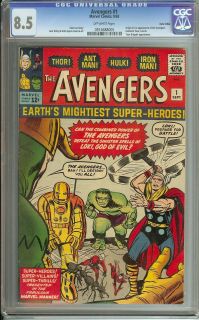   CGC 8.5 OW PGS ORIGIN AND 1ST APPEARANCE OF THE AVENGERS TWIN CITIES