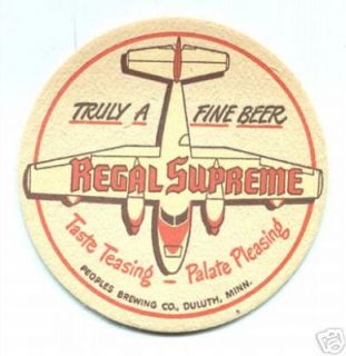 regal supreme beer coaster refrig magnet duluth mn time left