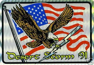 usa desert storm eagle flag sticker lot new one day