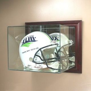 wall mounted f s football helmet display case glass nfl time left $ 63 