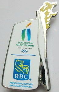 2010 vancouver olympic rbc torch relay relais flamme pin from