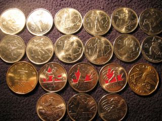 most upto date vancouver 2010 olympics 20 coins set unc