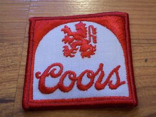 coors beer patch put on shirt jacket hat time left