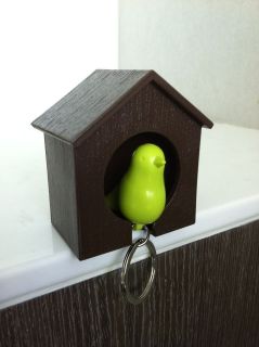 sparrow bird house key ring chain access card wall arts
