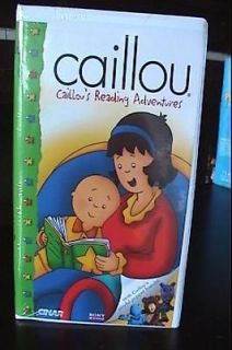 Newly listed New Caillous Reading Adventures video VHS PBS Kids