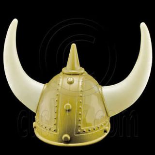 Viking Norwegian Nordic Warrior Fancy Dress Up Costume Horn Hat Helmet