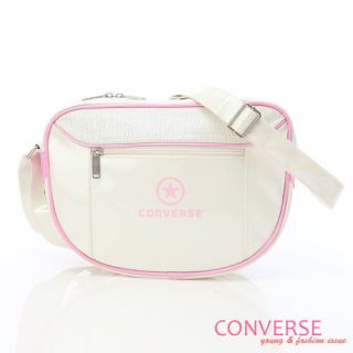 bn converse small messenger shoulder bag cream white