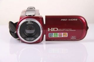New 12.0 MP 8 x Zoom 2.7 TFT HD Digital Video Camcorder Camera DV Red 