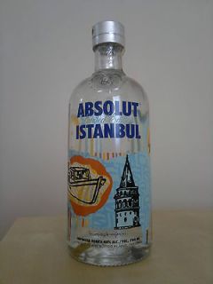 ABSOLUT ISTANBUL VODKA LIMITED EDITION EMPTY BOTTLE 700ml 2012