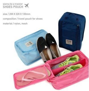 Monopoly shoes pouch sneakers zipper nylon mesh luggage organizer 