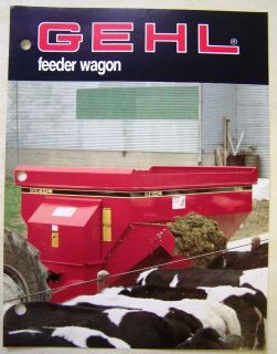 gehl 7190 feeder wagons dealers sales brochure spec sheet from