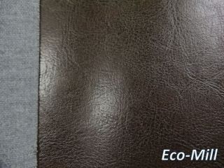 Vinyl Vancouver Brown soft Faux Leather Upholstery Fabric by the yard 