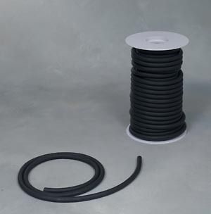   Rubber Latex Tubing 1/4ID 3/8OD Surgical 50ft Reel 1/16 wall BK