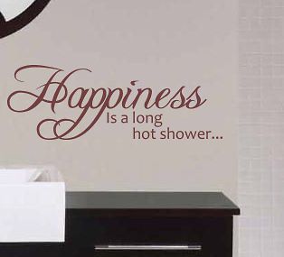   IS A LONG HOT SHOWER Wall art sticker quote   bathroom Gift [WQ85