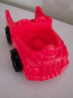 fisher price little people red firehouse fire truck euc time