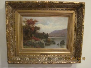   DAVID JOHNSON PAINTING, OIL ON BOARD, TITLED  NEAR WEST POINT