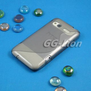 TPU Silicone Case Skin Cover for HTC Radar 4G Omega C110e (grey color)