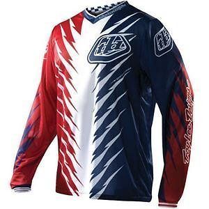   Lee Designs GP Shocker Jersey   Large/Red/Whit​e/Blue #0712 0110