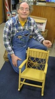 childs spindle wicker back rocking chair old paint time left $ 55 00 