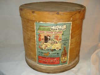 Vintage/Antique King Kola Wooden Soda/Cola Advertising Barrel/Cooler 
