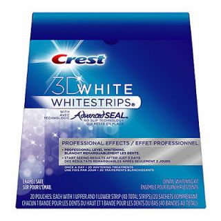 Newly listed 3D White Crest Professional Effects Whitestrips 40 Strips 