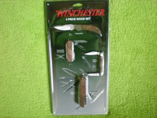 WINCHESTER WOOD KNIFE SET,4PIECES,NEW IN PACKAGE,GREATGIFT IDEA