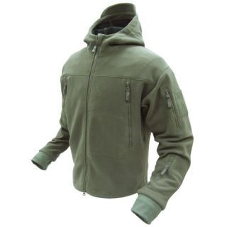 CONDOR #605 Tactical SIERRA Hooded MicroFleece Jacket size S Small OD