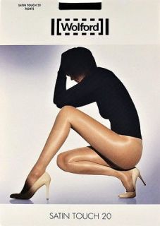 wolford satintouch 20 stw pantyhose large nearly black