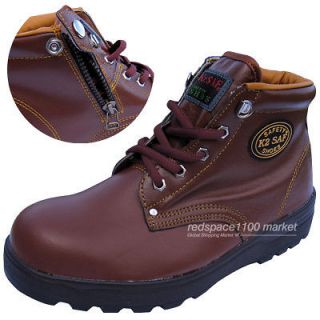 Mens K2ASF Safety Work Boots Steel Toe Cap Zipper Size US5~US12 (Made 