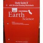 Holt Earth Science Study Guide Textbook Workbook 2001