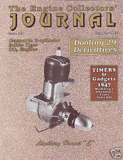 Dooling Lindberg Hornet Gasparin Inline CO2 Engine Collectors Journal 