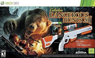 Cabelas Dangerous Hunts 2011 Game Gun Xbox 360, 2010