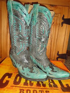 new womens turquoise corral boots 9