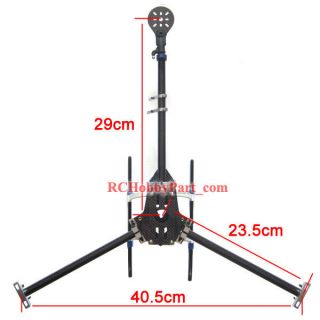 Aircraft Scorpio TriCopter Y3 Y3copter 3 Axis 3 Shaft Carbon Fiber 