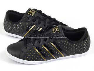 Adidas Derby QT W Black/Metallic Gold/White Neo Label Stars Casual 