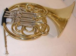 tms lacquer f bb double french horn includes case 6444l