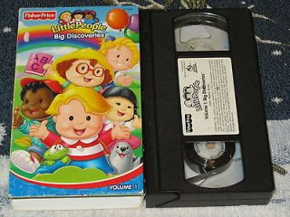 FISHER PRICE LITTLE PEOPLE~BIG DISCOVERIES VOLUME 1 VHS VIDEO TAPE 